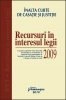 Recursuri în interesul legii 2009