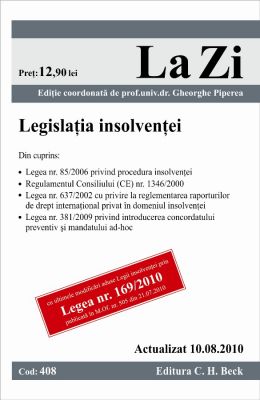 Legislatia insolventei (actualizat la 10.08.2010)