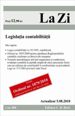 Legislatia contabilitatii (actualizat la 05.08.2010)