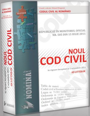 Pachet PROMO: 10 buc. X Noul Cod Civil Republicat (Ad litteram - editie cartonata, 2011) 