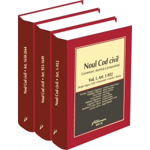 Noul Cod civil - 3 volume | Comentarii, doctrina, jurisprudenta | Editura Hamangiu 